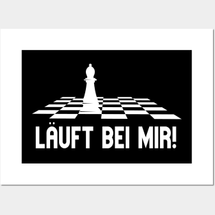 Läuft Bei Mir Schach Läufer Lustiges Schachspieler Posters and Art